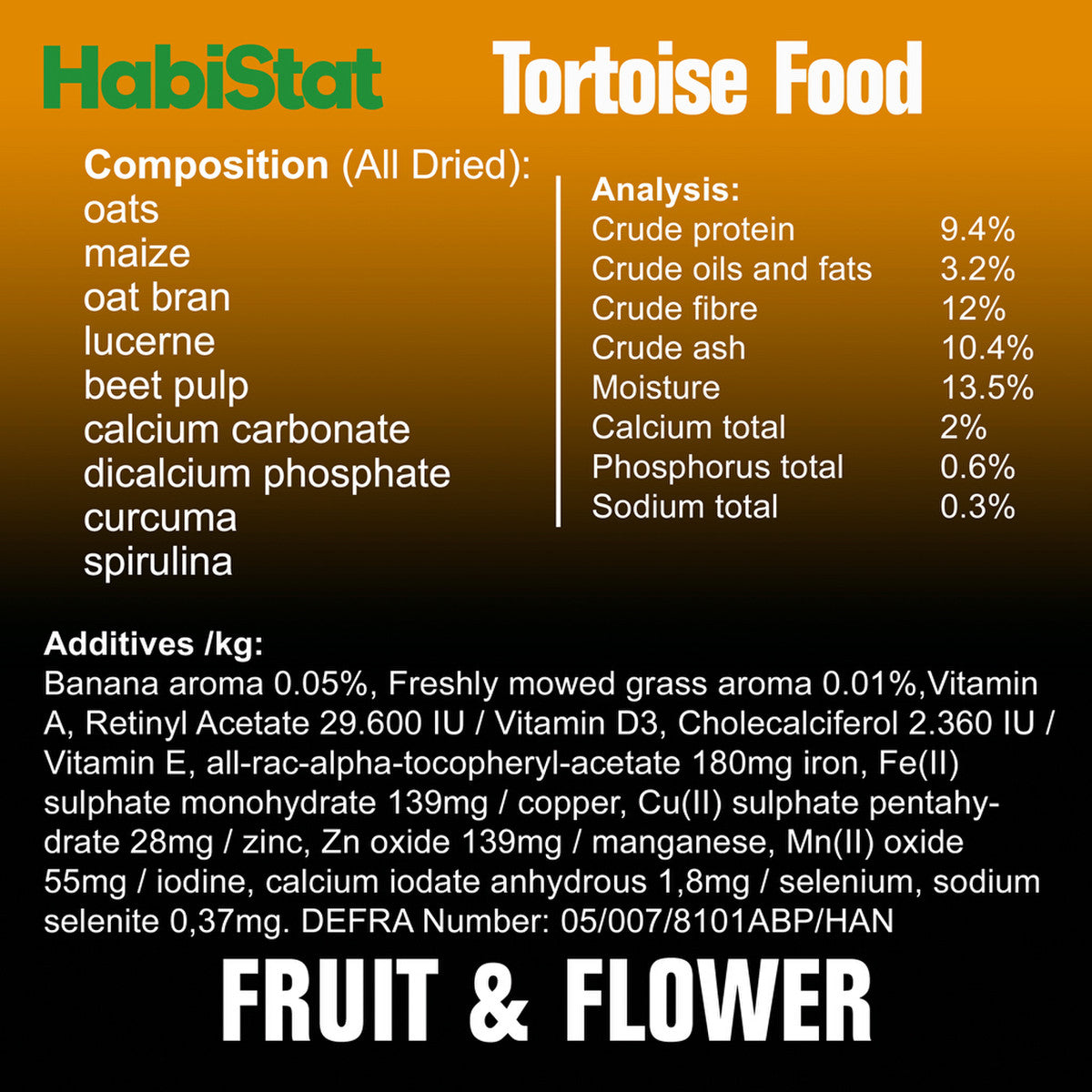 HABISTAT TORTOISE FOOD - Skjaldböku matur