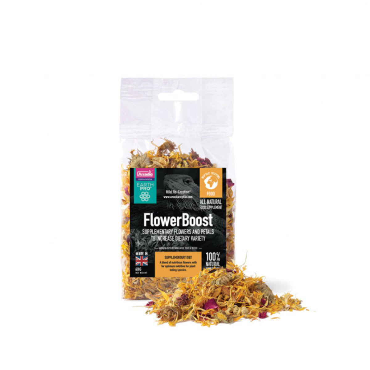 ARCADIA EARTH PRO FLOWERBOOST - Fóðurbætir f. Skjaldbökur