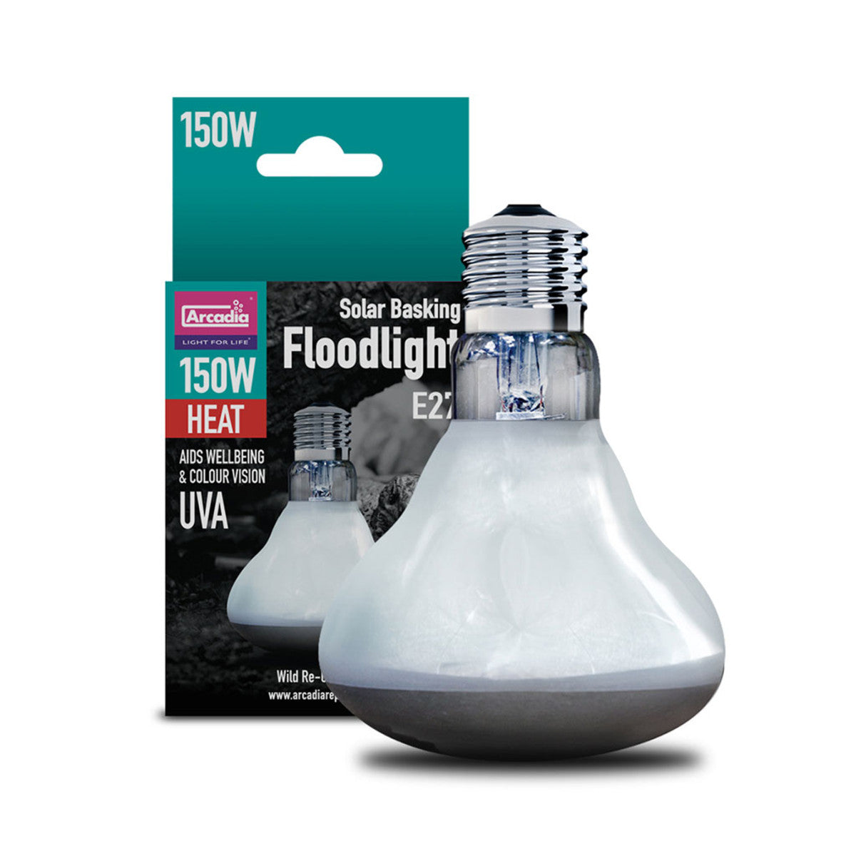 ARCADIA SOLAR BASKING FLOODLIGHT - Hitapera - dreifir hita