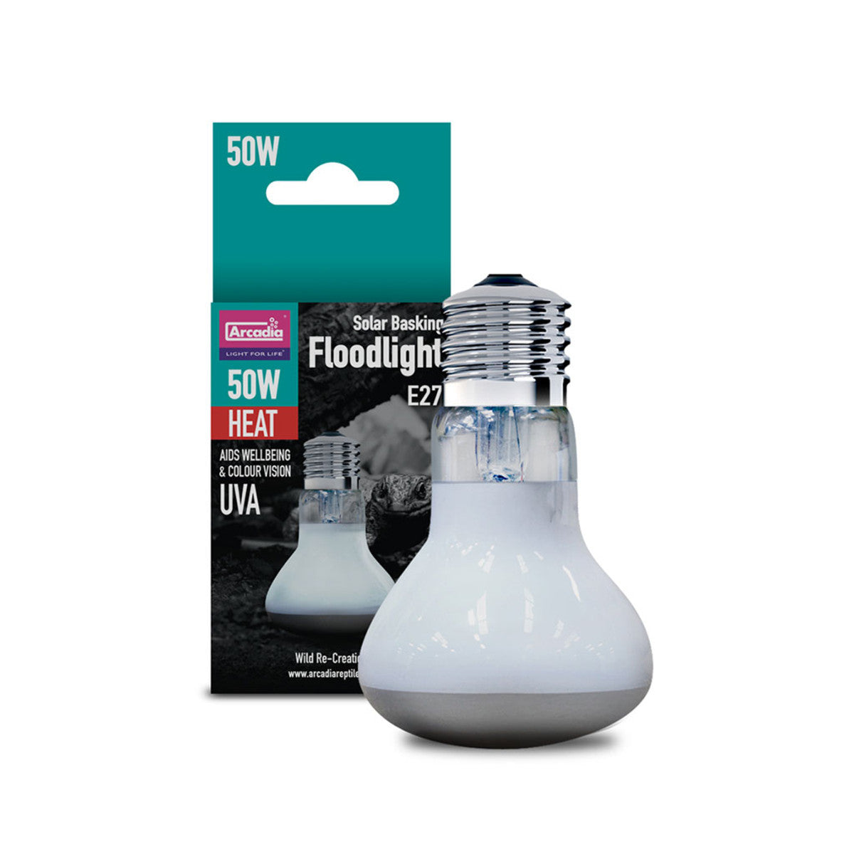 ARCADIA SOLAR BASKING FLOODLIGHT - Hitapera - dreifir hita