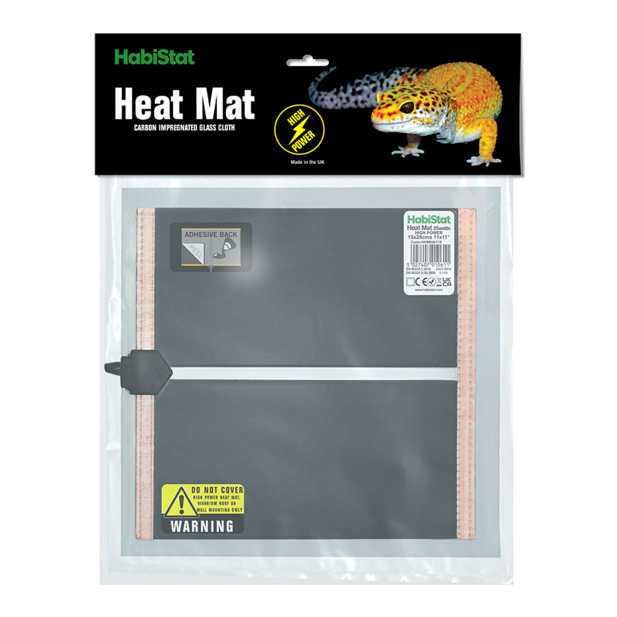 HABISTAT HIGH POWER HEAT MAT, ADHESIVE - Hitamotta meiri orka